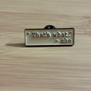 Elegant Cream Enamel Pin